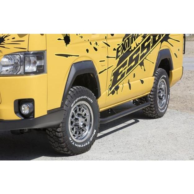 ハイエースESSEX EXTREMEオーバーフェンダー　ラプターライナー塗装 楽天市場】【マラソンポイント2倍×クーポン配布】EXTREM