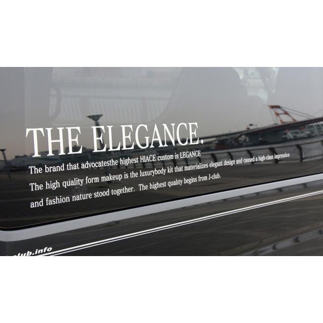 ジェイクラブ 汎用 ザ・エレガンスステッカー 2枚 左右セット j-club LEGANCE レガンス