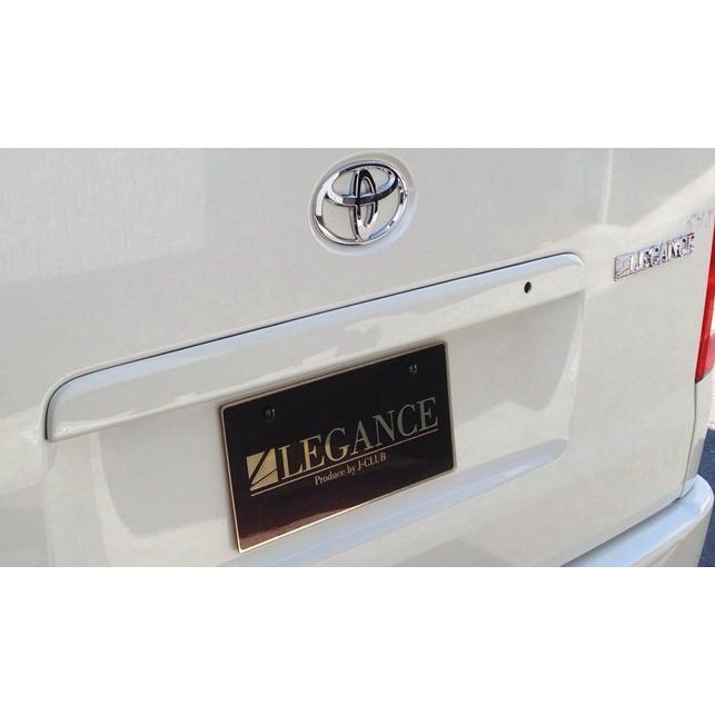 ジェイクラブ ハイエース 200系 ABSゲートガーニッシュキーホールレスパネル つや消しブラック/純正色4〜6型スマートキーなし j-club LEGANCE レガンス