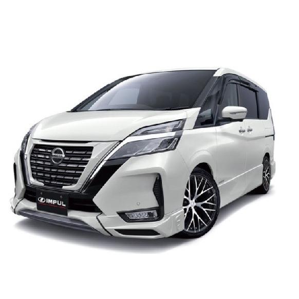 インパル セレナ C27 後期 3点キット セット ABS 塗装済 IMPUL AERODYNAMICS SYSTEM エアロダイナミクスシステム｜horidashimono