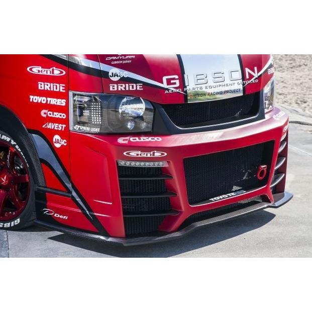 ギブソン ハイエース 200系 4型 フロントバンパースポイラー GT FRP 未