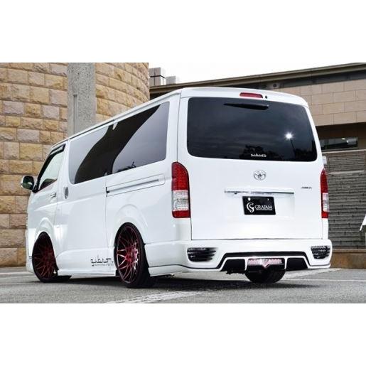 ギブソン ハイエース 200系 1型 2型 3型 4型 リアバンパー FRP 未塗装