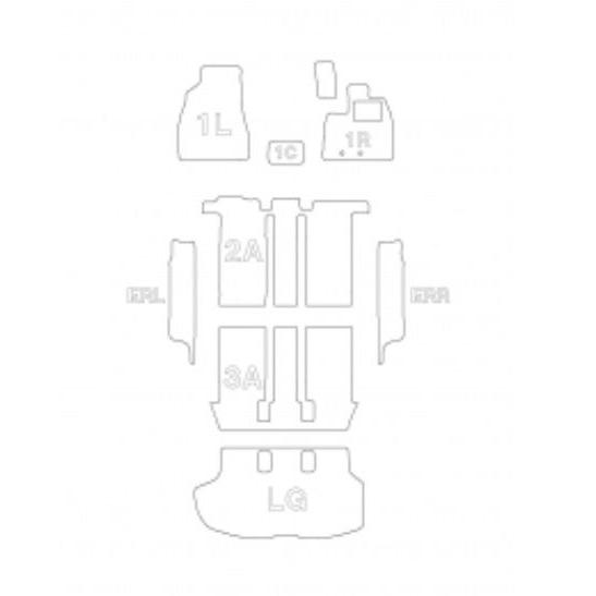 ノアハイブリッド　カスタムフロアマット　ZWR80G　クラッツィオ　1台分セット(3列車フルセット)　シート　内装　ET-1580-Y101