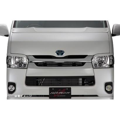 ハイエース　グリルパネル再値下げ ハイエース200系 4~現行型 ハーツ グリルアンダーパネル【未塗装