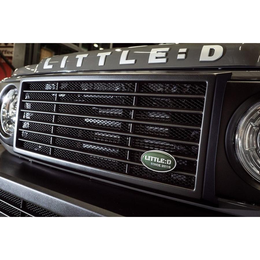 DAMD little D. フロントグリル ジムニージムニーシエラエンブレム付 ダムド ジムニー シエラ JB74 little D オーバルエンブレム フロント用