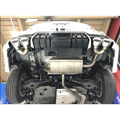 ロウェン プリウス 50系 ZVW50 55 後期 マフラーカッター 左右4本出し