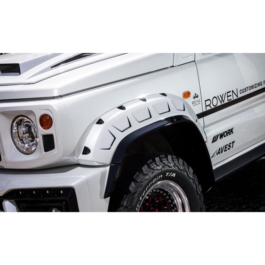 ロウェン ジムニーシエラ JB74W オーバーフェンダー 未塗装 1K002F00 