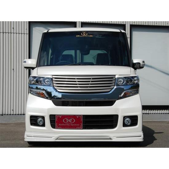 バタフライシステム N BOXカスタム JF1 フロントハーフスポイラー 付加