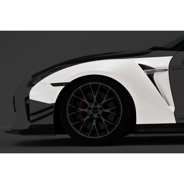 バリス GT-R R35 フロントワイドフェンダー+エクステンションカバー FRP 未塗装 VANI239F VARIS 18 Ver.｜horidashimono｜03