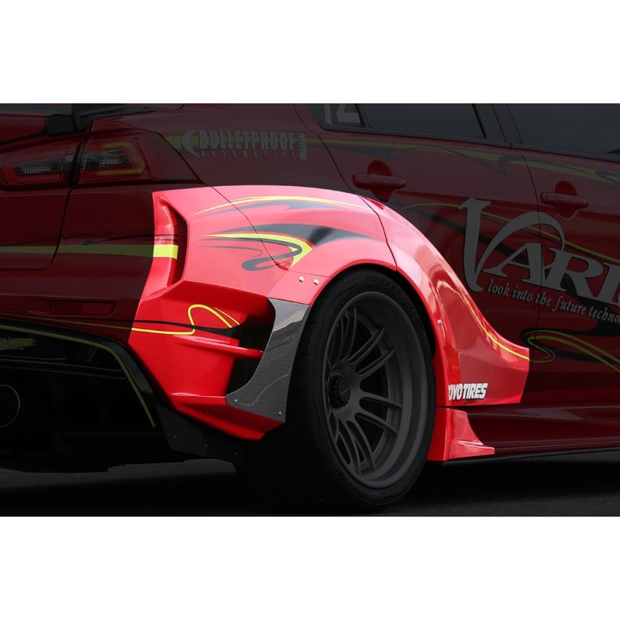 バリス ランサーエボリューションX ランエボ CZ4A リアフェンダー