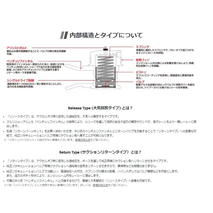 ブリッツ カルディナ ST215W スーパー ブローオフバルブ BR リリース 大気開放タイプ 70649 BLITZ SUPER SOUND BLOW OFF VALVE BR 直 経｜horidashimono｜03