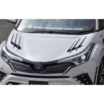 マック C-HR CHR ボンネット FRP＋FRPフィン 未塗装 mac BEYOND