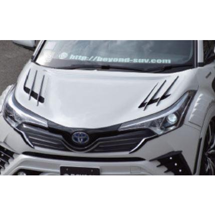 定番人気，安い マック C-HR CHR ボンネット FRP＋カーボンフィン 未