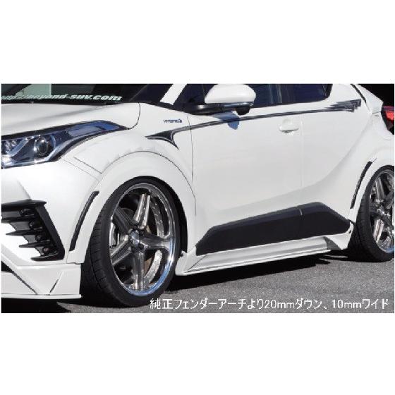 マック C-HR CHR ダウンオーバーフェンダー 標準タイプ 未塗装 mac 