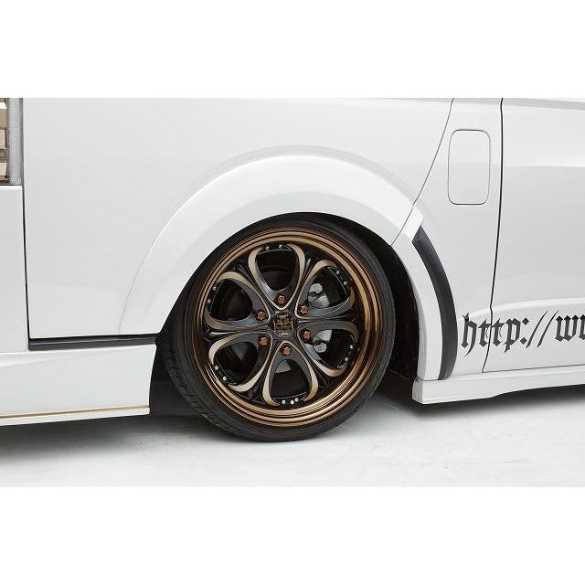 ハーツ ハイエース 200系 HTDオーバーフェンダー FRP 未塗装 AE