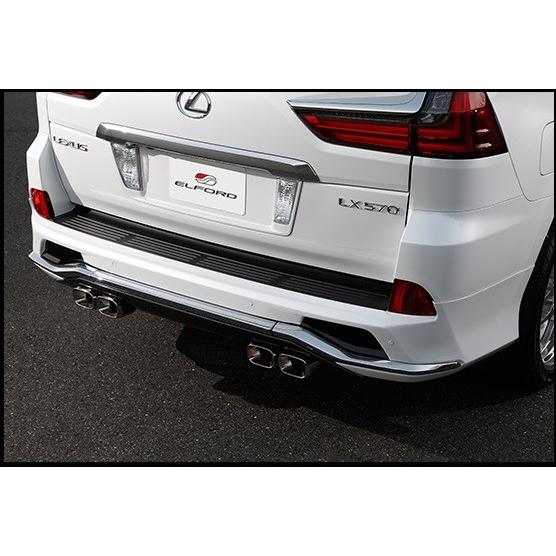エルフォード レクサス LX570 左右4本出しマフラー・カーボンパネル 