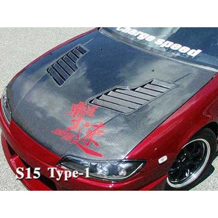 チャージスピード シルビア S14 ボンネット T-1 FRP 未塗装 CHARGE 