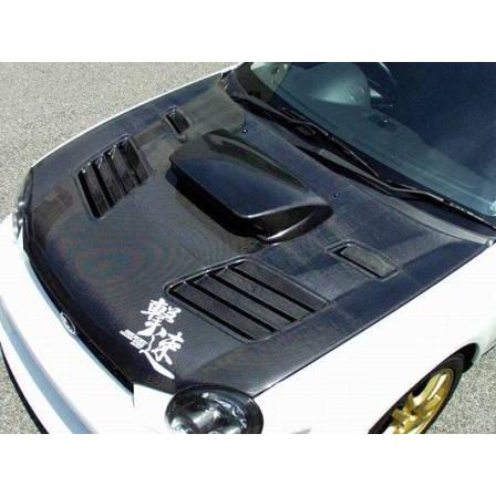 チャージスピード インプレッサ WRX GD# ボンネット ダクト付 FRP 未
