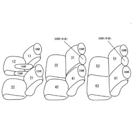 ノア シートカバー ZRR70W ZRR75W ZRR70G ZRR75G クラッツィオ ベーシックシリーズ クラッツィオ ジュニア Jr ET-1561 シート 内装｜horidashimono｜02