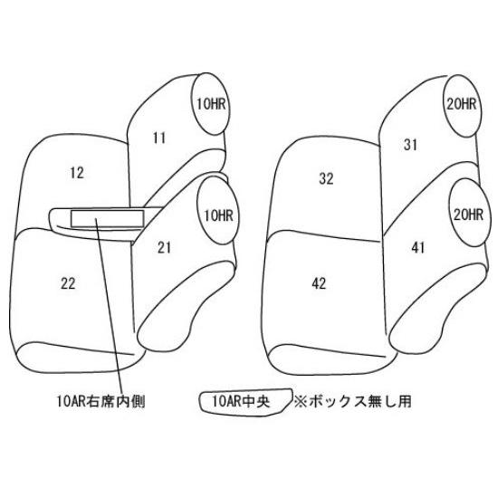 アルト ラパン シートカバー HE33S クラッツィオ エアー クラッツィオ エアー ES-0627 シート 内装｜horidashimono｜02