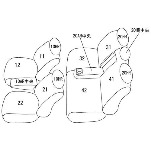 アウトランダー PHEV シートカバー GG3W クラッツィオ クラッツィオ ライン clazzio L EM-7530 シート 内装｜horidashimono｜02