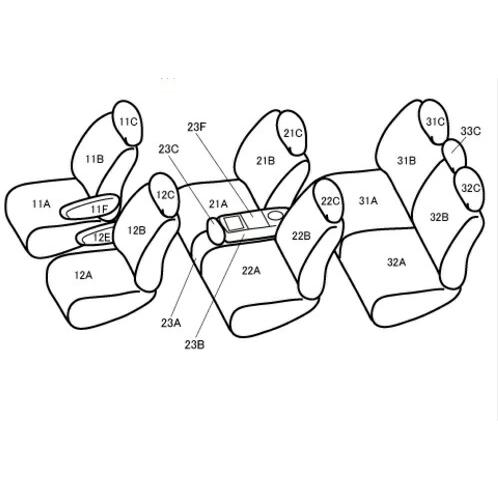 セレナ シートカバー C27 GC27 GFC27 GNC27 GFNC27 ベレッツァ ナチュラル 3列車 N422 シート 内装｜horidashimono｜02