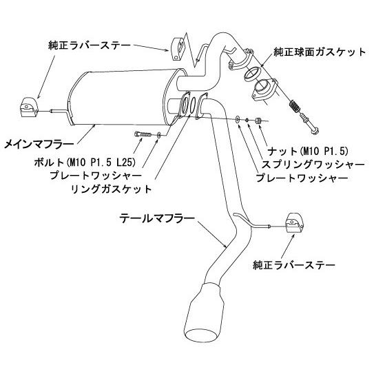 HKS（エッチケーエス） ステップワゴンスパーダ DBA-RP3 マフラー DM-B