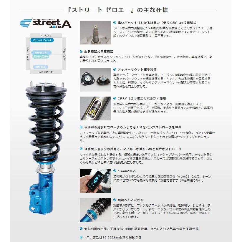 クスコ コルト ラリーアートバージョンR Z21A Z27AG 車高調 全長調整式 