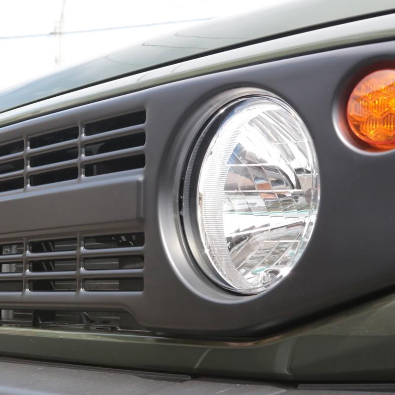 アピオ ジムニー JB64 JB74 ヴィンテージアイアングリル 半艶黒