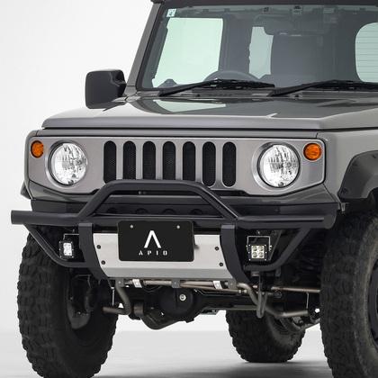 APIO アピオ　しし狩バンパー用スキッドプレート　JA11等 APIO（アピオ） ジムニー シエラ JB74 HDしし狩りバンパー アルミ