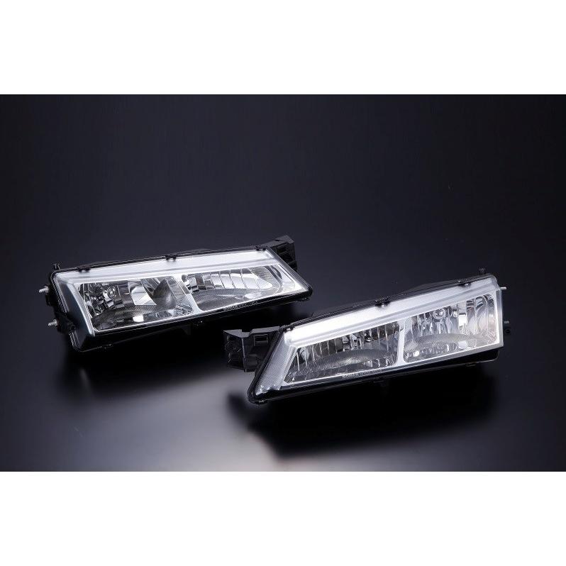 ディーマックス シルビア S14 後期 クリスタルヘッドランプ 左右セット DML1S14018T1 D-MAX