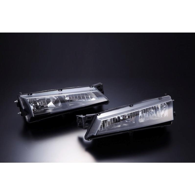 ディーマックス シルビア S14 後期 クリスタルヘッドランプ 左右セット DML1S14018T1 D-MAXの画像
