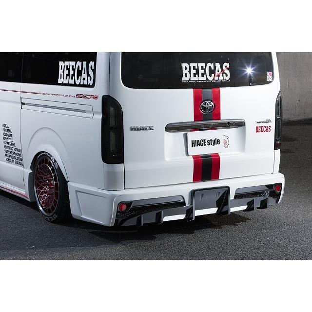 BEECAS ハイエース 200系 4型 標準車 リアバンパー ビーキャス 配送先 