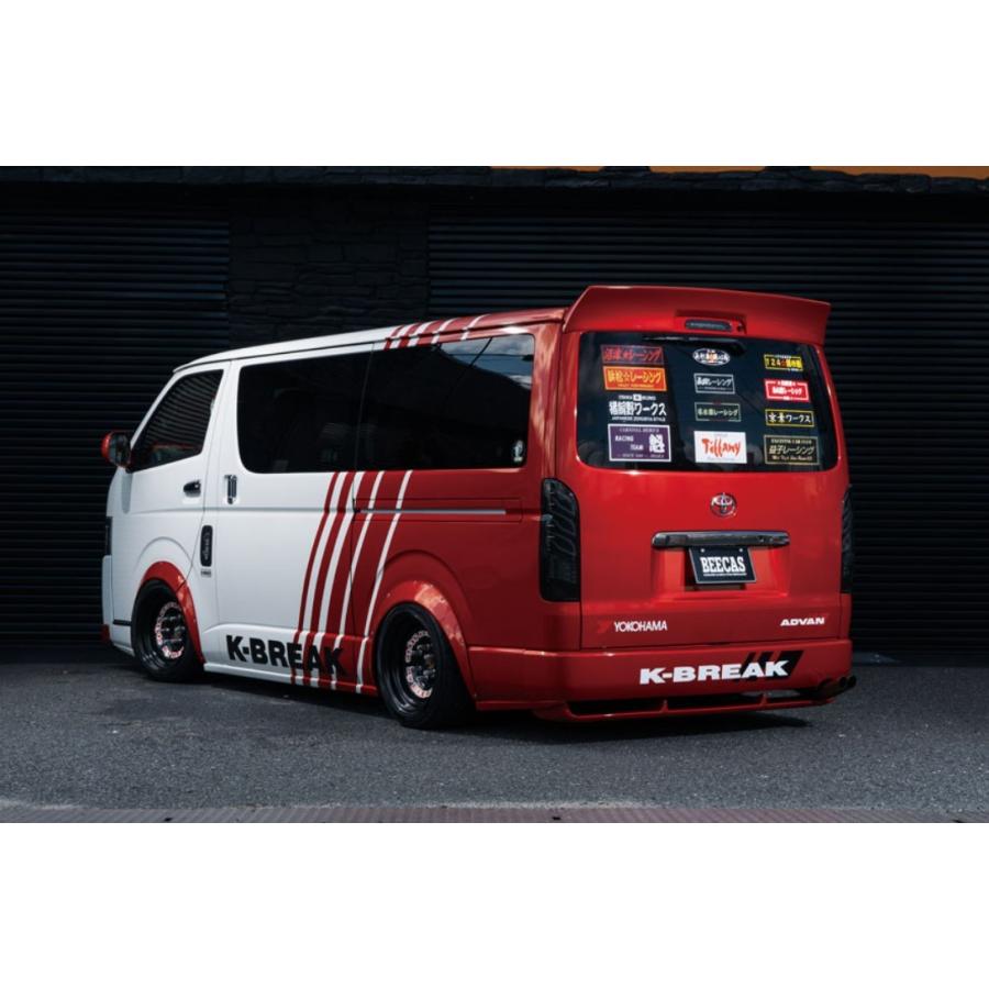 ハイエース　ナロー　BEECAS スリットスポイラー ビーキャス ハイエース 200系 1型 2型 3型 4型 5型 スリットスポイラー