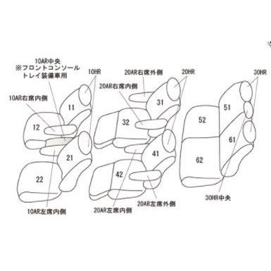 ヴォクシー シートカバー 90系 MZRA90W クラッツィオ ET-1587 クラッツィオ プライム シート 内装|horidashimono|02