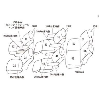 ヴォクシー シートカバー 90系 MZRA90W クラッツィオ ベーシック クラッツィオ ジュニア Jr ET-1587 シート 内装｜horidashimono｜02