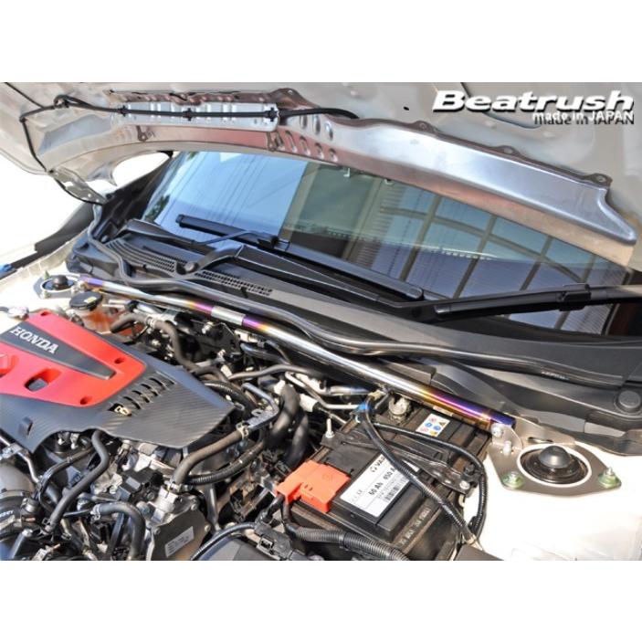 レイル シビックTYPE-R FK8 フロント・ストラットタワーバー 《チタン》 ストラットタワーバー S84070-FTV LAILE Beatrush ビートラッシュ