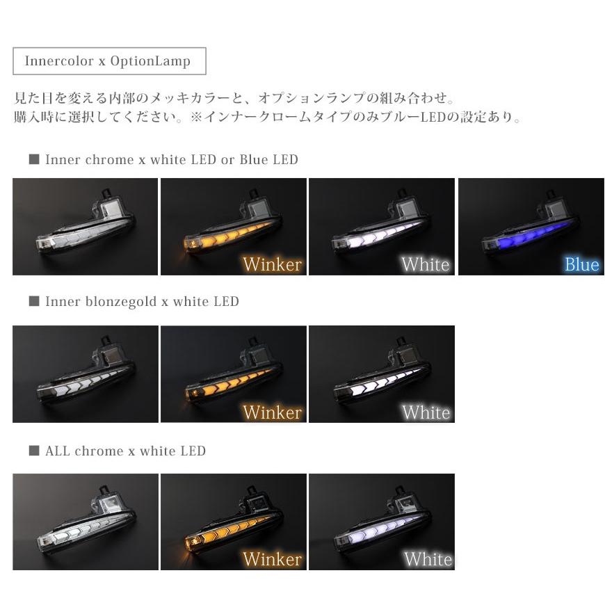 AVEST アルファード 30系 流れる ドアミラーウインカーレンズ
