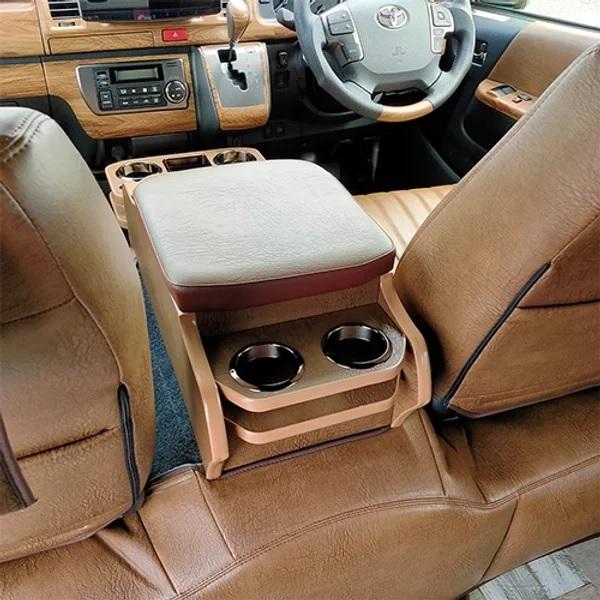 カズキオート ハイエース 200系 センターコンソールボックス タイプ２ ショート レザー kazukiauto BUAN COMFY ブアンコンフィー