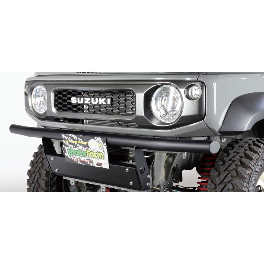 モーターファーム　ジムニーシエラ　jb74 モーターファーム ジムニー シエラ JB74 FARMバンパー スチール曲げ
