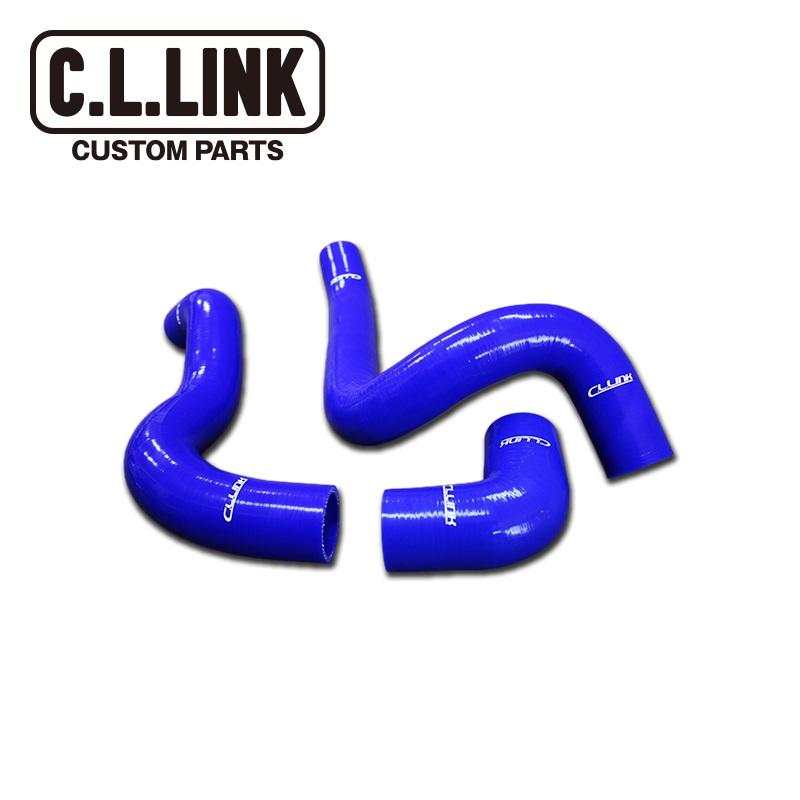 「中古品」ジムニーjb64 CLLINKシーエルリンクシリコンホース3点セット青 C.L.LINK（シーエルリンク） ジムニー JB64 シリコンインテークホース
