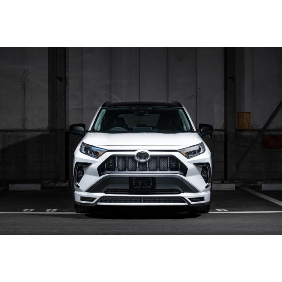 エムズスピード RAV4 MXAA54 AXAH54 フロントハーフスポイラー LED付属 
