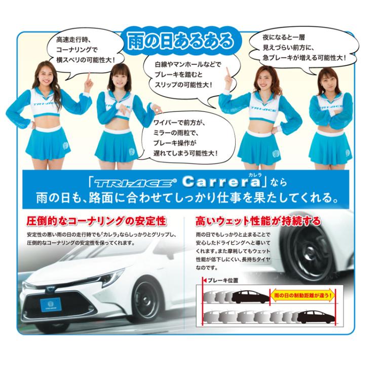 19インチ 245/40R19 100W 4本 1台分セット コンフォートタイヤ TRI-ACE トライエース CARRERA カレラ 要在庫確認 Kの画像
