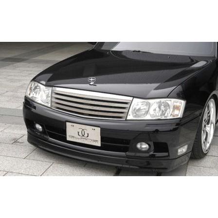 バタフライシステム グロリア Y34 前期 フロントハーフスポイラー 未塗装 グランツインターナショナル 個人宅発送追金有