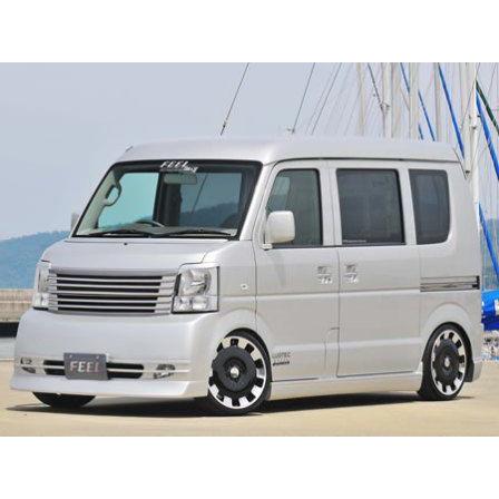 FEEL フィール エブリィ DA64V フロントバンパーグリル一体型 未塗装