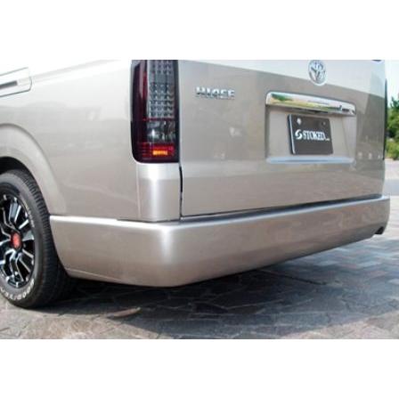 ギブソン ハイエース 200系 リアバンパースポイラー FRP 未塗装 品番