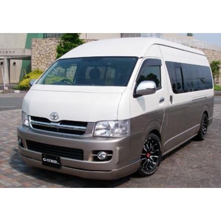 ギブソン ハイエース 200系 リアバンパースポイラー FRP 未塗装 品番