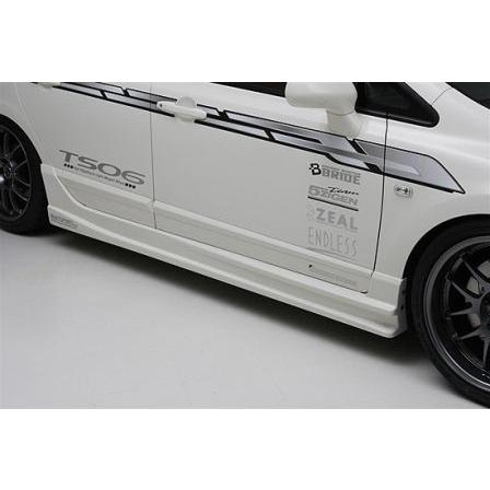 イングス シビック FD2 サイドステップ FRP 未塗装 ings N-SPEC エヌ 