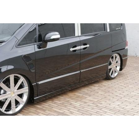 エムズスピード ステップワゴン RG1 RG2 前期 サイドステップ+サイドドアパネル 未塗装 4123-2141 M'z SPEED EXE LINE エグゼライン