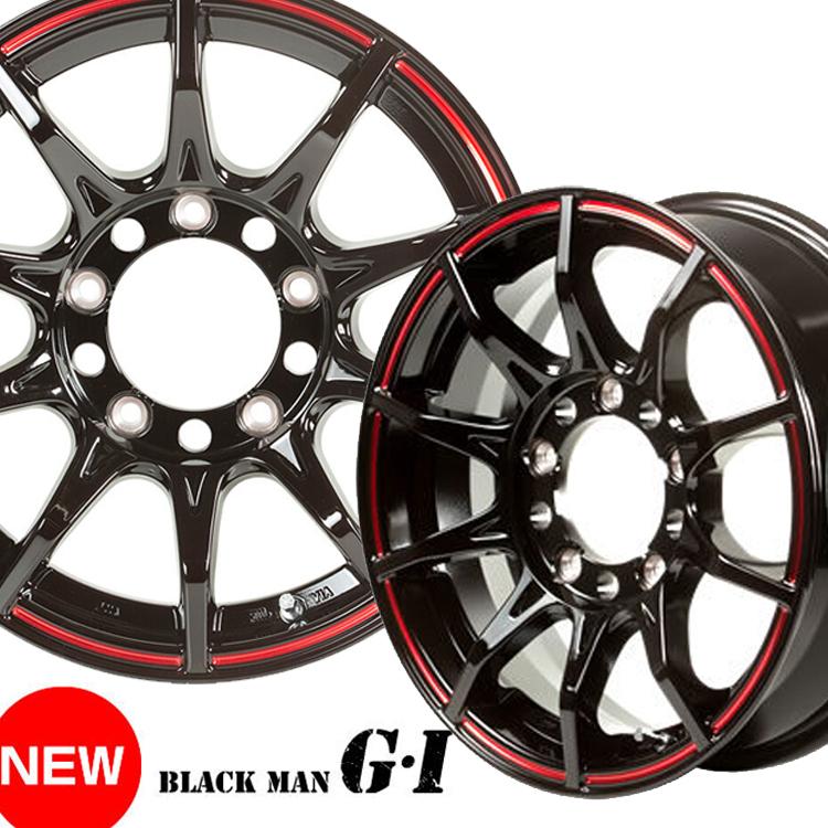 15インチ 6H139.7 6.0J+33 6穴 BLACK-MAN G・I ハイエース200系 